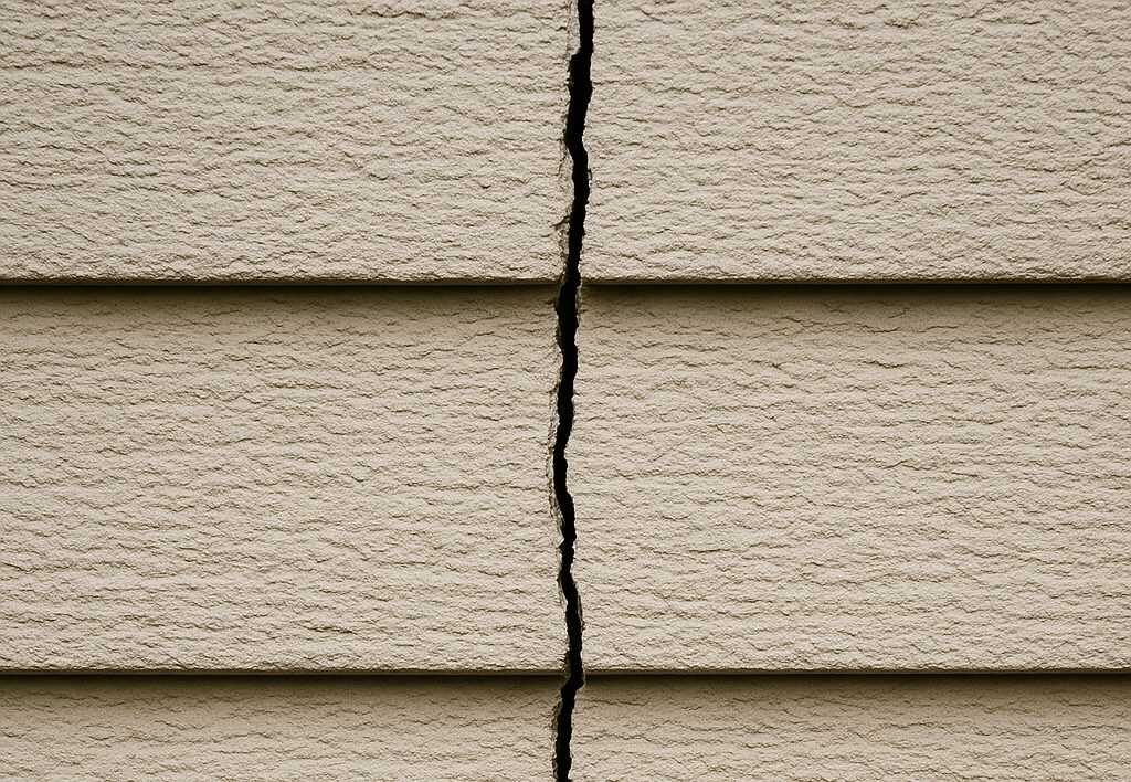 サイディング外壁に多い縦割れ